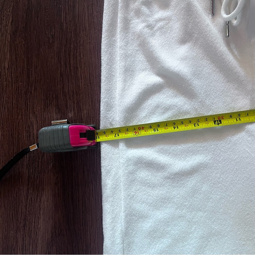 12th Tribe White Women's Terrycloth Drawstring Pants Size M - Picture 6 of 7